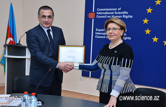 Azerbaijani scientist have been awarded the title "Honorary Professor" of the Institute for Legal Studies and Regional Integration of Russia