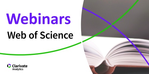 Платформой “Web of Science” будут проведены онлайн-семинары, связанные с научными изданиями