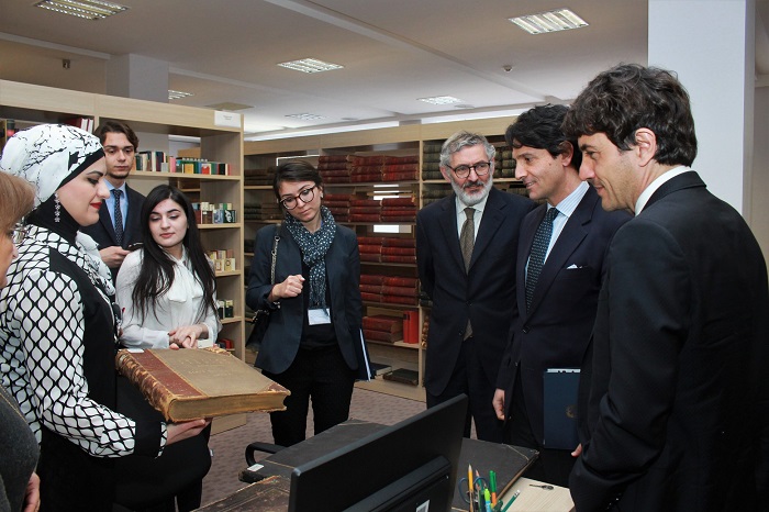 Italian Ambassador to Azerbaijan visited the Central Scientific Library
