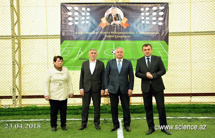 AMEA-nın Gənc Alim və Mütəxəssislərinin V İnstitutlararası Futbol Çempionatının açılışı olub