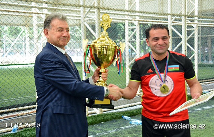 Awarded the winners of 5th football championship of the young scientist and specialists