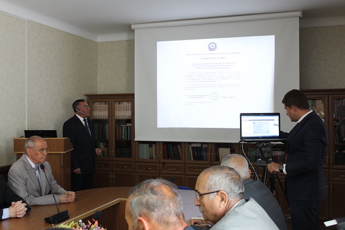 Scientific institutions and organizations of ANAS celeberated the 100th anniversary of ADR