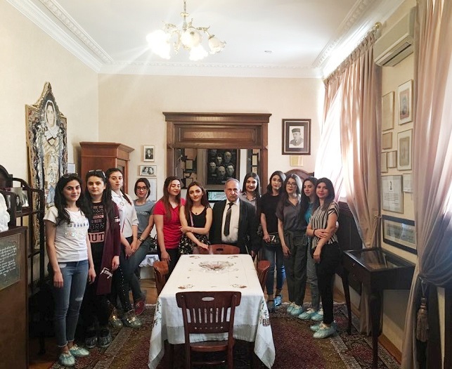 An open lesson at Huseyn Javid's House Museum