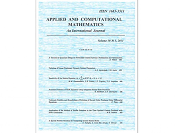 “Applied and Computational Mathematics” beynəlxalq elmi jurnalının təsir əmsalı 2.365-ə yüksəlib