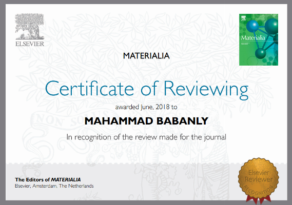 Corresponding member of ANAS Mohammed Babanli was awarded "Elsevier" publishing house prize