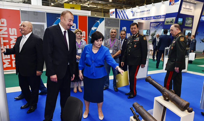 President Ilham Aliyev viewed 3rd Azerbaijan International Defense Exhibition ADEX 2018