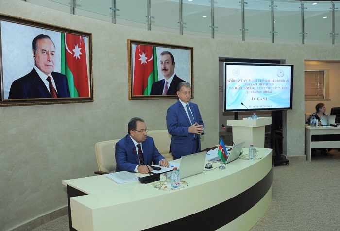 ANAS Presidium and Academic Council of Baku State University held a joint meeting