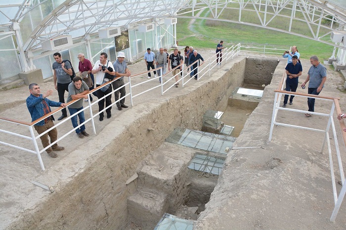 Participants of the international conference acquainted with the archaeological monuments in Gabala