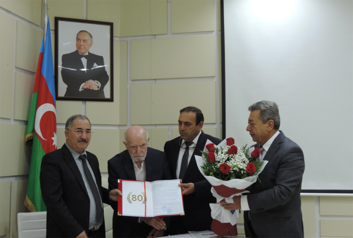 Professor Gerayzade Akif celebrated the 80th anniversary and 60th anniversary of scientific and pedagogical activity