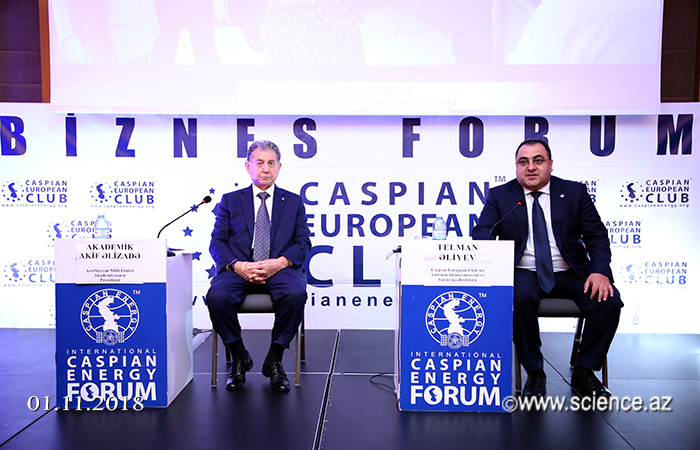 Caspian European Club провел бизнес-форум с Национальной Aкадемией наук Азербайджана (НАНА)