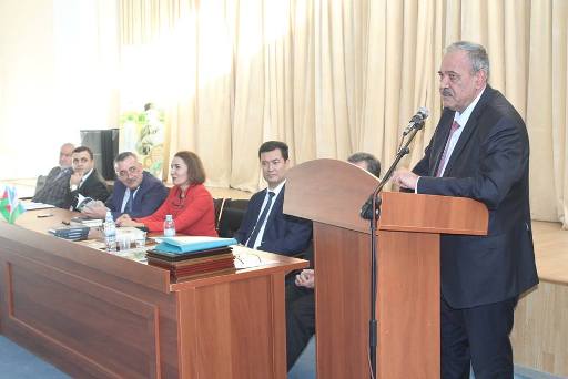 Correspondent member of ANAS Kamran Aliyev attends scientific conference dedicated to 135th anniversary of Hussein Javid in Tashkent