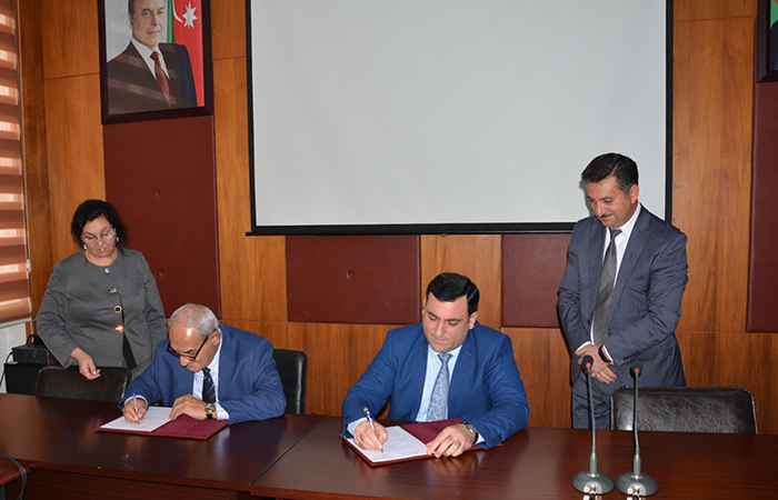 Institute of Radiation Problems and Azerbaijan State Oil and Industrial University signed a cooperation agreement