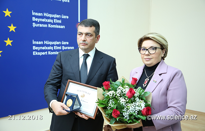 "Prof. R.Mustafayev" medal and certificate presentation ceremony