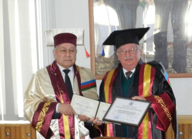 Corresponding member of ANAS Akif Musayev has been elected “Honorary Doctor” of the University of Odlar Yurdu