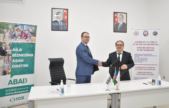 A memorandum of understanding was signed between ABAD and the Sheki Regional Science Center