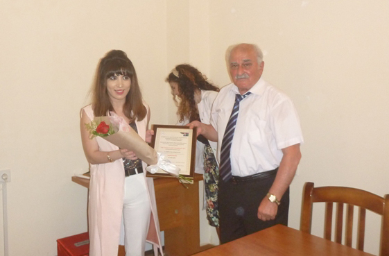 The competition winners of the “Award of Academician Ali Guliyev” and “The best research work award” awarded