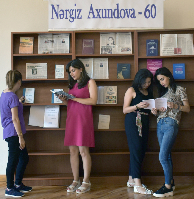 National Library opened "Akhundova Nargiz - 60" a book exhibition