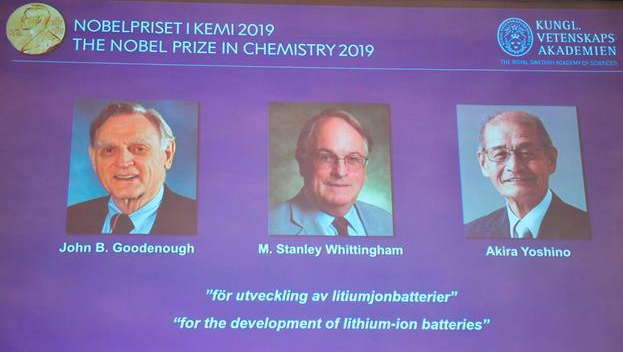 2019-cu il üzrə kimya sahəsində Nobel mükafatı laureatlarının adları açıqlanıb