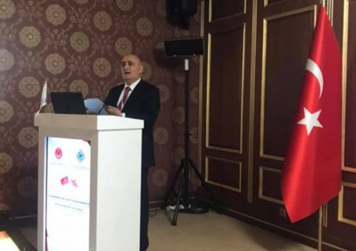 Corresponding member of ANAS Musa Gasimli delivered a lecture at the international scientific symposium in Turkey