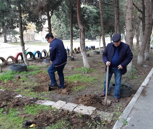 Employees of the Institute of Oil and Gas participated in the tree-planting campaign