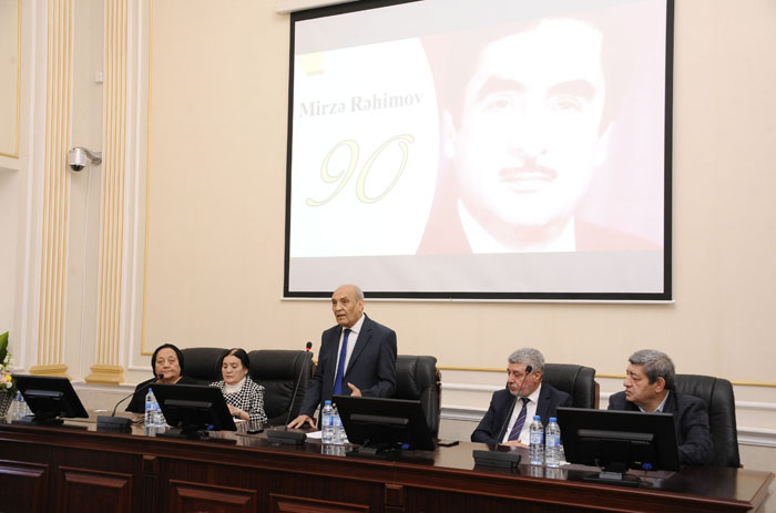 90th anniversary of outstanding scientist Mirza Rahimov was held at ANAS