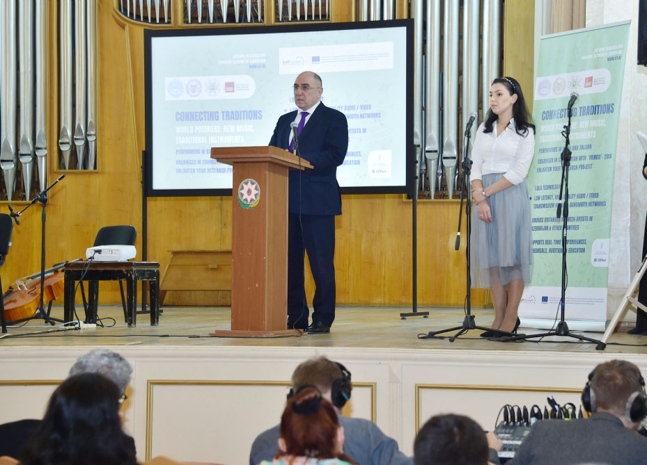 Presentation of LOLA audio-visual broadcasting system held at Baku Music Academy
