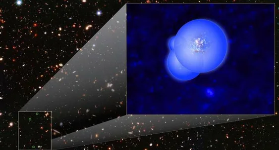Обнаружена группа галактик, зародившихся во времена первых звезд