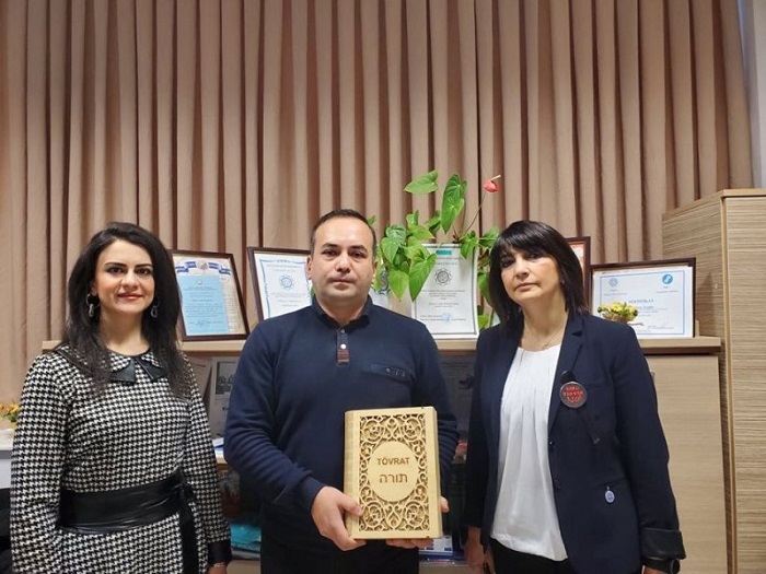 CSL was donated Torah, translated from the original into the Azerbaijani