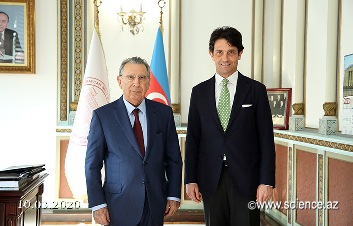 Президент НАНА встретился с послом Италии в нашей стране