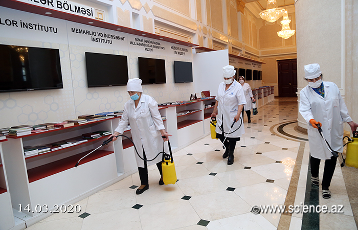 Disinfection works were carried out in the main building of ANAS