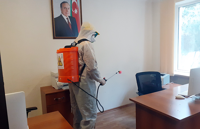 Disinfection works are carried out in ANAS High Technologies Park