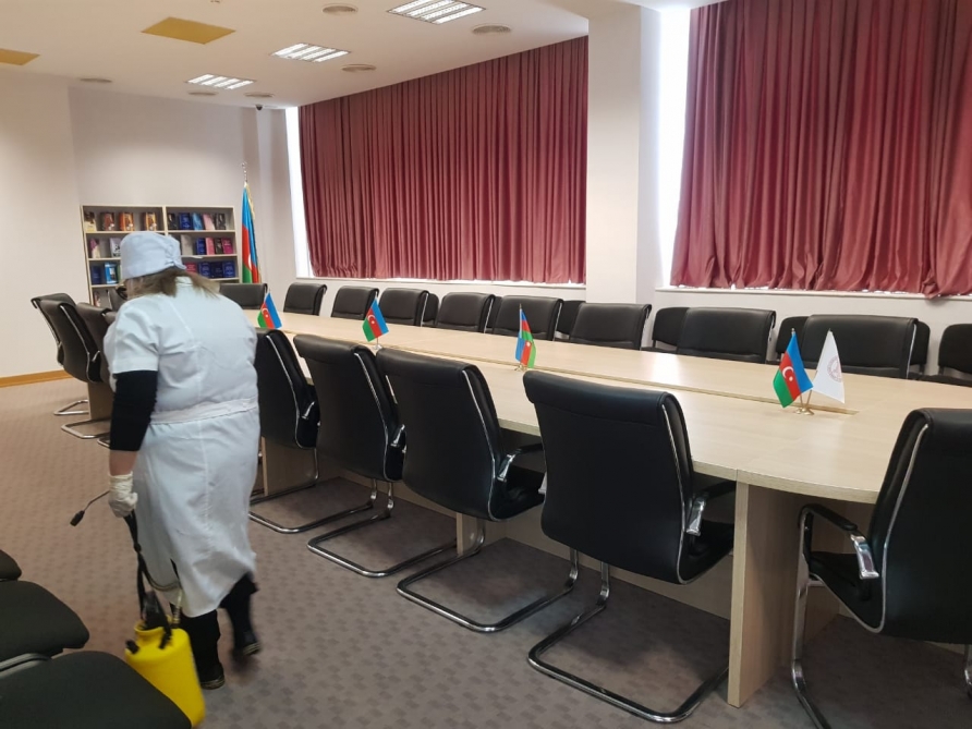 Central Scientific Library of ANAS was disinfected