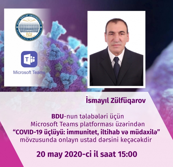 A famous scientist conducts an online master class on topic: “The three components of COVID-19: immunity, inflammation and intervention”