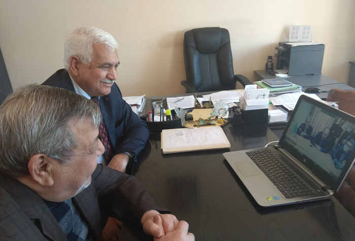 Institute of Geography and Tabriz University held an online meeting