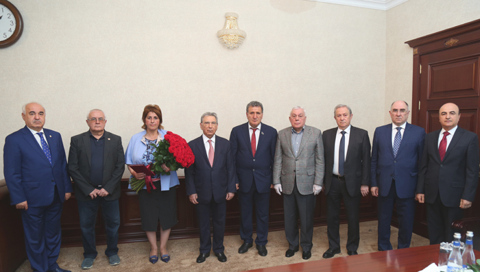 ANAS leadership congratulated academician Irada Huseynova