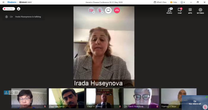 Academician Irada Huseynova spoke at the online conference “Human Genetics and Genetic Diseases: Problems and Development Prospects”