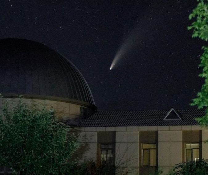 Şamaxı Astrofizika Rəsədxanasında C/2020 F3 kometasının spektral və fotometrik müşahidəsi aparılıb