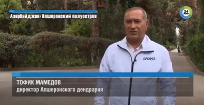 Российский телеканал МИР24 подготовил программу в Институте дендрологии