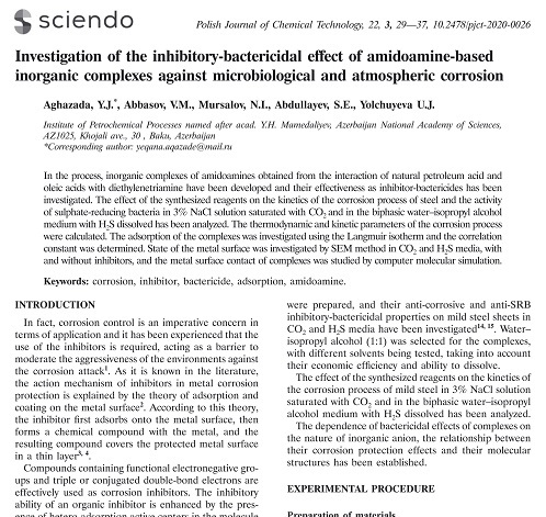 The paper by chemists published in a high-impact journal