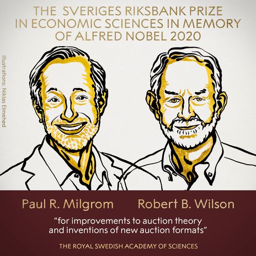 В Стокгольме объявлены имена лауреатов Нобелевской премии по экономике за 2020 год