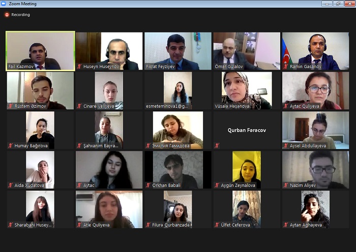 Состоялась онлайн-встреча с магистрантами первого курса НАНА