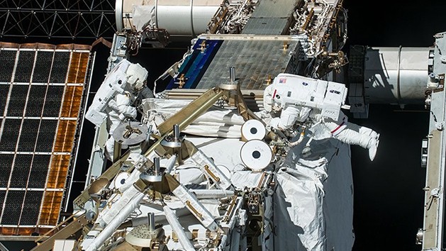 NASA astronauts conducted a spacewalk