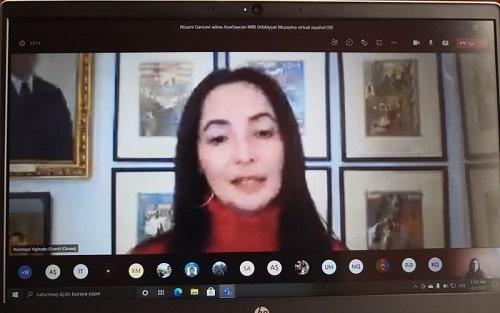 Nizami muzeyində Bakı məktəbliləri ilə virtual görüş keçirilib