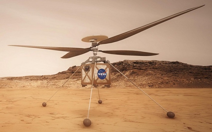 The first test flight in human history was made on Mars