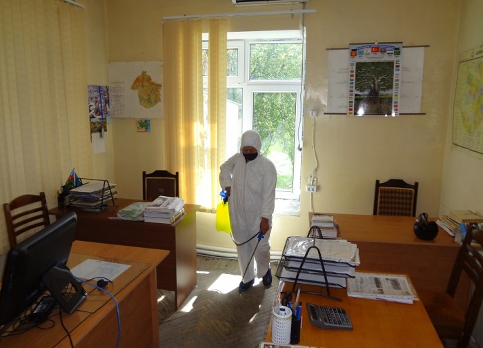 Disinfection works were carried out in Sheki Regional Scientific Center of ANAS
