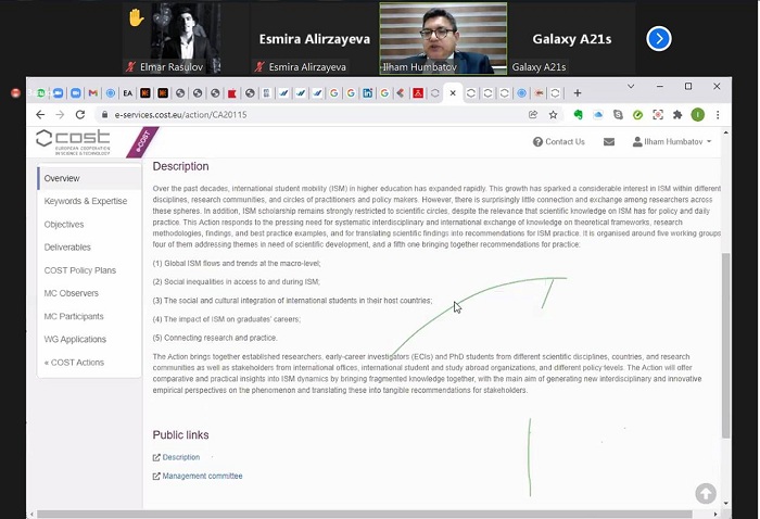 Azərbaycan Tibb Universitetinin alim və mütəxəssisləri üçün “Horizon Avropa”  proqramı üzrə vebinar keçirilib