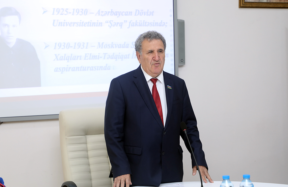 A scientific session was organized to honor the 120th anniversary of the academician Mammad Arif Dadashzade