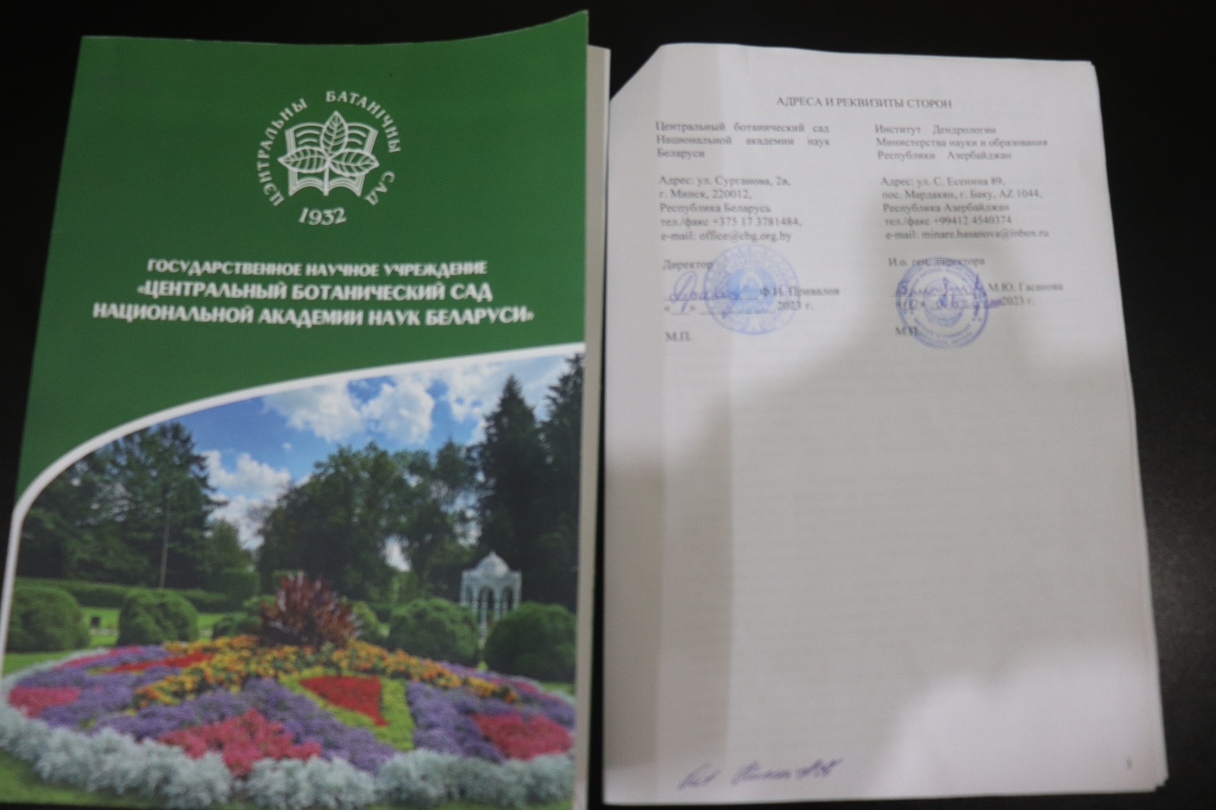 Dendrologiya İnstitutu Belarus Baş Botanika Bağı ilə əməkdaşlıq edəcək