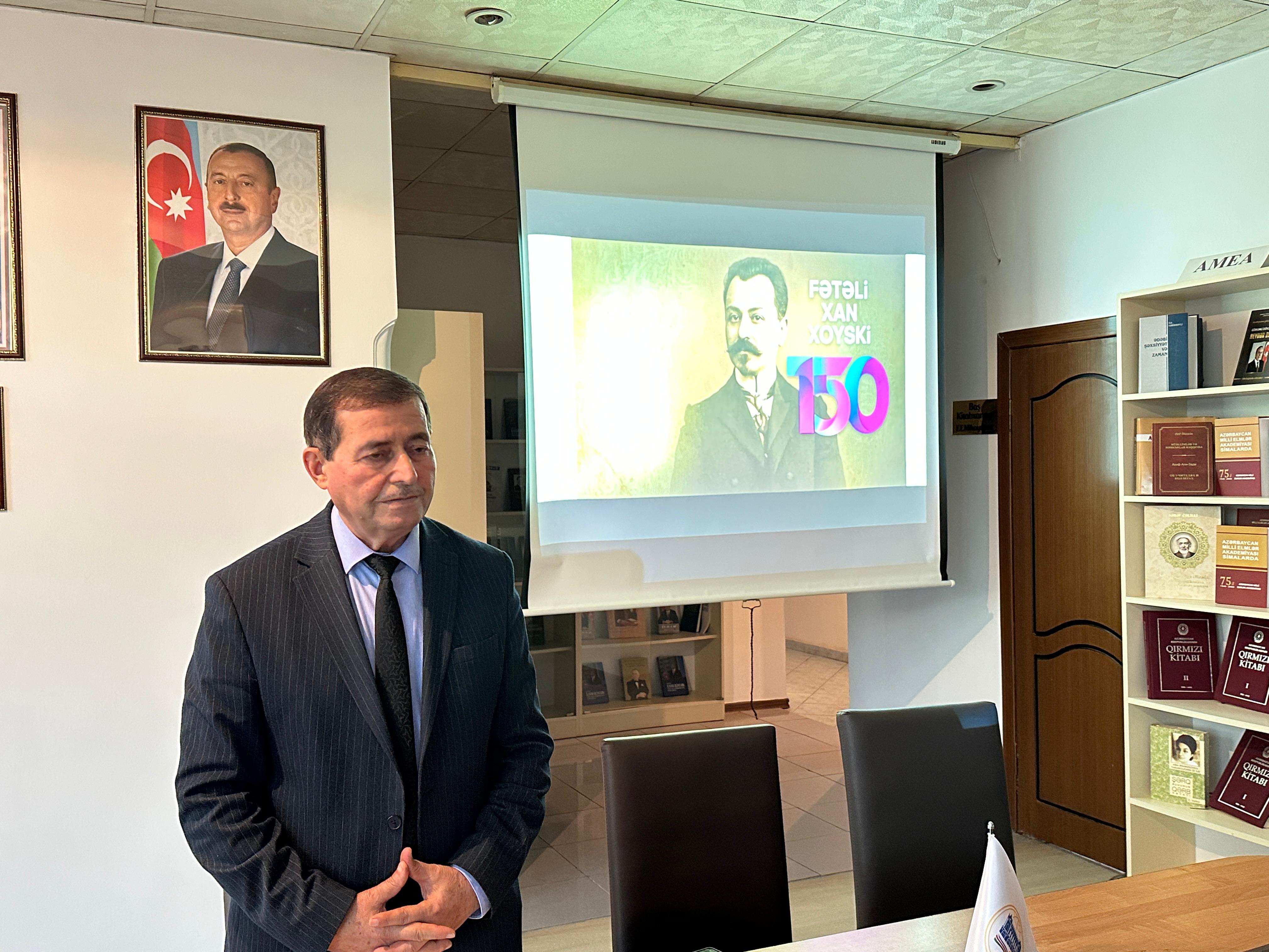 “Cümhuriyyət qurucularından biri: Fətəli xan Xoyskinin həyat və fəaliyyəti” mövzusunda elmi seminar
