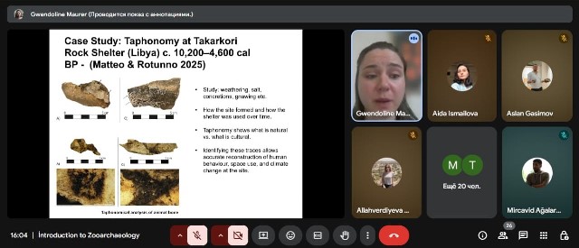 Zooarxeologiya üzrə onlayn seminar keçirilib